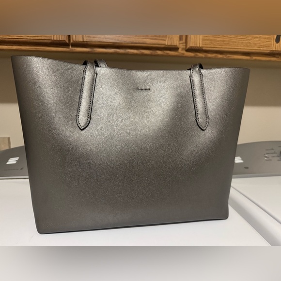Coach Town Tote Metallic Gunmetal - Picture 7 of 7